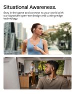 SHOKZ OpenFit 2 Open-Ear Headphones,True Wireless Bluetooth Earphones with Microphone,Earhook Earbuds with 48 Hours of Playtime,Fast Charging,IP55 Water-Resistant,with Carrying Bag,Black,Bluetooth5.4 - Image 6