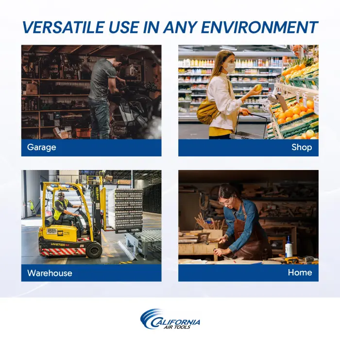 California Air Tools CAT-1510 1.0 HP Quiet, Oil-Free Air Compressor, 1.5 Gallon Tank Capacity, 75 dB Noise Level, Lightweight, Electric, Portable, for Home and Garage - Image 4