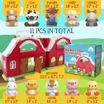 SpringFlower Toddler Toys for 1 2 3 Years Old Boys and Girls, Big Barn Toy with Farm Animal,Educational Montessori Toys, Farm Pretend Playset Toy, Christmas Birthday Gift for Toddler Baby Boys Girls - Image 6