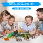 iGRATENS Safari Animals Figures Toys with Sound Books, 10PCS Realistic Jungle Animals Figures & Safari Animals Book with 10 Buttons, Zoo Animal Toys, Learning Toy for 3+ Year Old Boys, Girls, Kids - Image 5