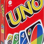 Mattel Games UNO Card Game in Travel & Storage Tin for Kid, Adult & Family Nights & Parties, Color Blind Accessible & Customizable Deck (Amazon Exclusive)