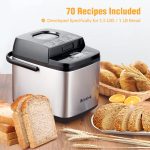 Briskind 19-in-1 Compact Bread Maker Machine, 1.5 lb / 1 lb Loaf Small Breadmaker with Carrying Handle, Including Gluten Free, Dough, Jam, Yogurt Menus, Bake Evenly, Automatic Keep Warm, 3 Crust Color - Image 3