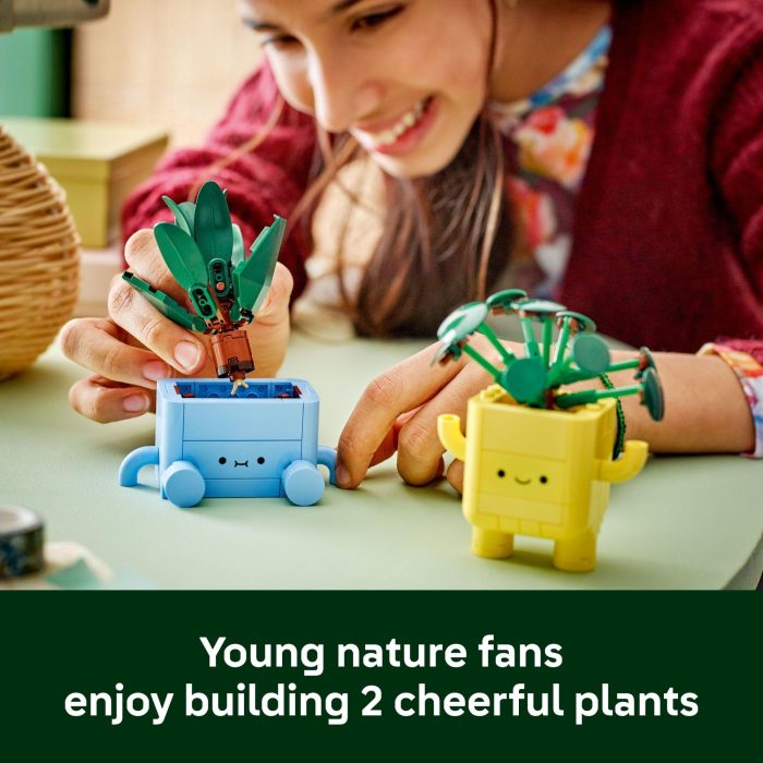 LEGO Botanicals Happy Plants Building Toys - Bedroom or Dorm Room Decor for Girls, Boys, & Adults, Desk or Shelf Display - Stocking Stuffers & Gift for Christmas - 10349 - Image 6