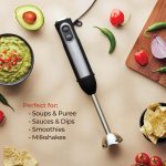 Powerful Immersion Blender, Electric Hand Blender 500 Watt with Turbo Mode, Detachable Base. Handheld Kitchen Gadget Blender Stick for Soup, Smoothie, Puree, Baby Food, 304 Stainless Steel Blades - Image 8