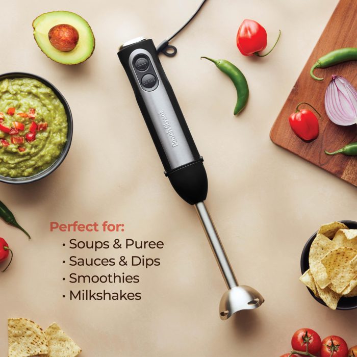 Powerful Immersion Blender, Electric Hand Blender 500 Watt with Turbo Mode, Detachable Base. Handheld Kitchen Gadget Blender Stick for Soup, Smoothie, Puree, Baby Food, 304 Stainless Steel Blades - Image 8