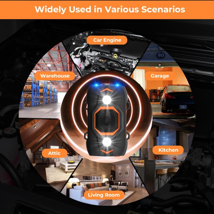 2 Pack Ultrasonic Rodent Repellent for Car Engines, Under Hood Mouse Repellent with Strobe Light Battery Powered - Keep Mice, Rodents, Rats and Squirrels Away from Cars, RVs, Garages, Attics, Indoors - Image 2