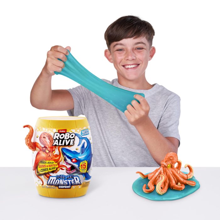 Robo Alive Deep Sea Monster Surprise (Octopus) by ZURU, Surprise Unboxing and Electronic Animal Toy for Boys - Image 3