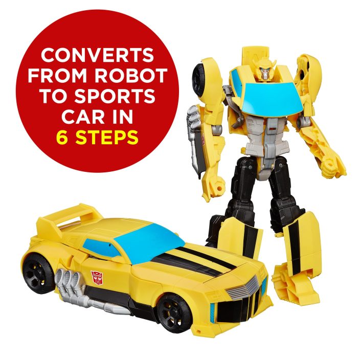 Transformers Toys Heroic Bumblebee Action Figure - Timeless Large-Scale Figure, Changes into Yellow Toy Car, 11" (Amazon Exclusive) - Image 6