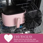 Paris Hilton Air Fryer, Large 6-Quart Capacity, Nonstick Made without PFAS, Touchscreen Display, 8-in-1 (Air Fry, Roast, Broil, Bake, Reheat, Keep Warm, Pizza, Dehydrate), Dishwasher Safe, Pink - Image 2
