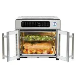 Emeril Lagasse Extra Large French Door Air Fryer Toaster Oven Combo, 24 Cooking Functions and Digital Controls, 7 Accessories Included, Stainless Steel Finish, 26QT Capacity - Image 3