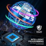 AMERFIST 2025 Flying Orb Ball Toy,Cosmic Globe Boomerang Hover Ball Galactic Fidget Spinner, Hand Drone Orbit, Cool Toys Gift for 6 7 8 9 10+ Year Old Boys Girls Teens Outdoor Toys(Blue) - Image 5