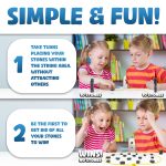 Upgraded (Multi-Level) Magnet Chess Game with String & Stones - Clear & Simple Instructions | Premium Set with 20 Larger & Stronger Stones, Adjustable Rope, 2 Dice & Travel Pouch | for Kids & Adults - Image 2