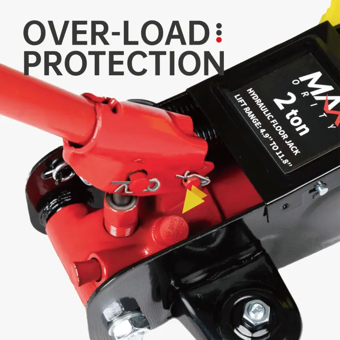 Maxority 2-Ton (4000 lbs) Hydraulic Trolley Garage Service/Floor Jack with Blow Mold Carrying Storage Case for sedans and Pickup Trucks Home and Workshop Vehicle Maintenance - Image 4