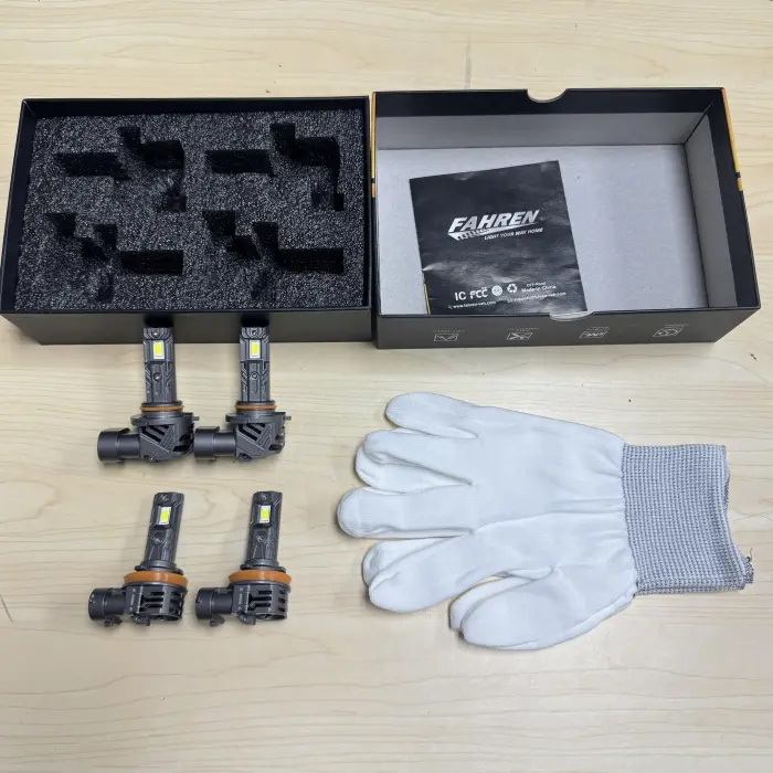 FAHREN H11 9005 Light bulbs combo, 120000 12X Super Bright H9 H8 HB3 off-Road Use or Fog light Bulbs, 6500k White Non-Polarity Plug and Play, Pack of 4 - Image 5