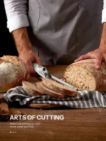 Reemix Electric Knife, Z3042 Electric Knife Set for Carving Meats, Poultry, Bread, Crafting Foam & More, 2 Blades for Meats & Bread, Fork Included (White) - Image 5