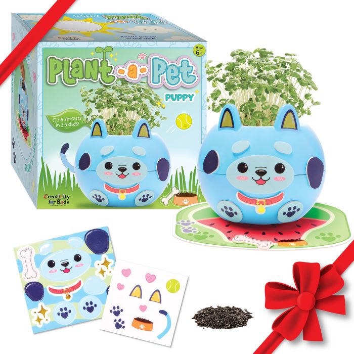 Creativity for Kids Plant-A-Pet: Puppy Toys for Girls - Small Gifts and Stocking Stuffers for Girls, Arts and Crafts for Kids, DIY Activity Set (Ages 6+) - Image 1