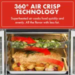 Emeril Lagasse Extra Large French Door Air Fryer Toaster Oven Combo, 24 Cooking Functions and Digital Controls, 7 Accessories Included, Stainless Steel Finish, 26QT Capacity - Image 7