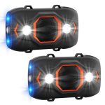 2 Pack Ultrasonic Rodent Repellent for Car Engines, Under Hood Mouse Repellent with Strobe Light Battery Powered - Keep Mice, Rodents, Rats and Squirrels Away from Cars, RVs, Garages, Attics, Indoors