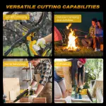 Mini Chainsaw, 6-Inch Electric Chainsaw Cordless, Upgraded 900W Brushless Portable Handheld Small Chain Saw with Auto Chain Regulator & Auto Oiler for Wood Cutting/TreeTrimming/Courtyard Garden - Image 3