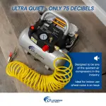 California Air Tools CAT-1510 1.0 HP Quiet, Oil-Free Air Compressor, 1.5 Gallon Tank Capacity, 75 dB Noise Level, Lightweight, Electric, Portable, for Home and Garage - Image 5