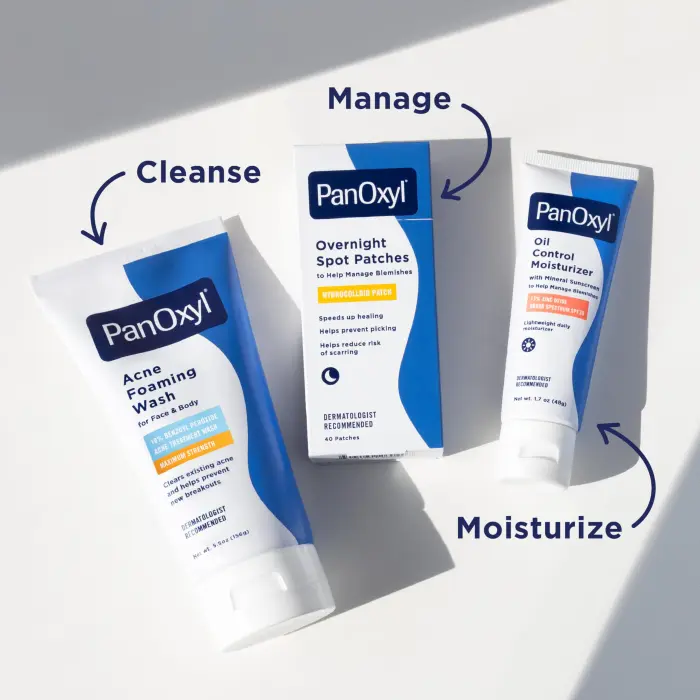 PanOxyl Acne Foaming Wash, For Face & Body, Maximum Strength, 5.5 oz (156 g) - Image 2