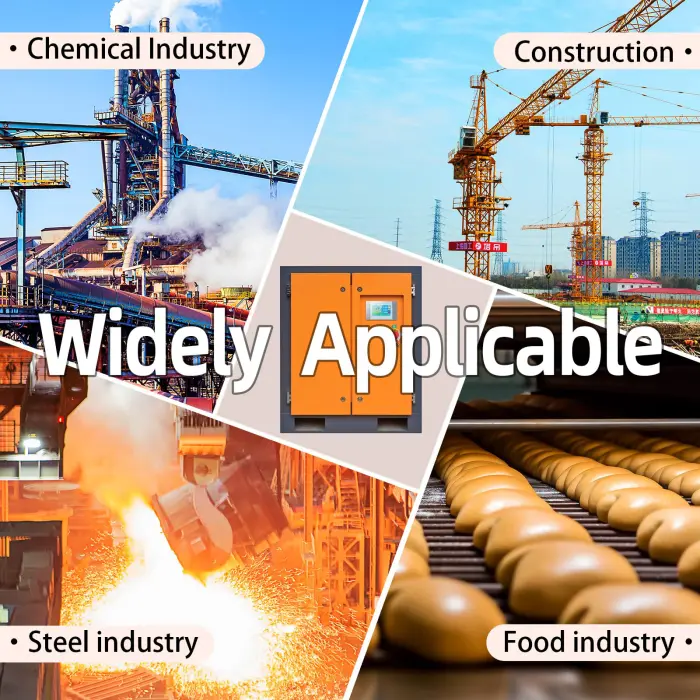 20HP Air Compressor 230V 60Hz 3-Phase 15kW Variable Speed Frequency Rotary Screw Air Compressor 81cfm Max Pressure 120 psi Commercial Air Compressed System - Image 4