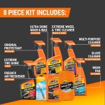 Armor All Premier Car Care Kit, Includes Car Wax & Wash Kit, Glass Cleaner, Car Air Freshener, Tire & Wheel Cleaner (8 Piece Kit) - Image 11