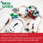 BRIO World Parking Garage - 7-Piece Wooden Toy Garage with 2 Cars, 1 Transporter Wagon, and Wooden Ramp Tracks - Works with All BRIO Train Sets - FSC-Certified - Sparks Creativity & Fun - Ages 3 & Up - Image 4