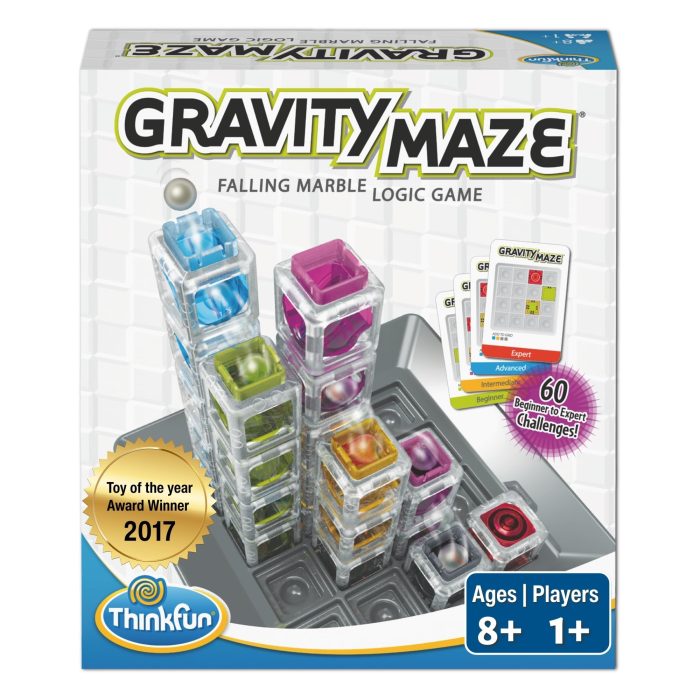81iwJf07veL ThinkFun Gravity Maze - Falling Marble Logic Game - Challenging STEM Toy for Kids 8-12 - Gravity Marble Maze - Brain-Building Fun - Educational Gift - Boosts Critical Thinking & Problem Solving - Image 1