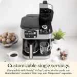 Cuisinart Coffee Center Barista Bar 4-in-1 Coffee Maker, Single-Serve Pods Compatible, Coffeemaker, Three Brewing Sizes, SS-4N1NAS, Black - Image 4