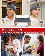 Perytong Sleep Headphones Wireless, Bluetooth Sports Headband Headphones with Ultra-Thin HD Stereo Speakers Perfect for Sleeping,Workout,Jogging,Yoga,Insomnia, Air Travel, Meditation (Grey) - Image 3