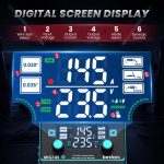 bestarc 145A MIG Welder, 110V/220V Gasless Flux Core MIG Welder/Lift TIG/Stick 3 in 1 Synergic MIG145 5GEN Welding Machine, Portable Flux Welder with Digital Screen Display - Image 5