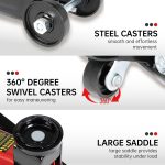 Maxority 2-Ton (4000 lbs) Hydraulic Trolley Garage Service/Floor Jack with Blow Mold Carrying Storage Case for sedans and Pickup Trucks Home and Workshop Vehicle Maintenance - Image 3