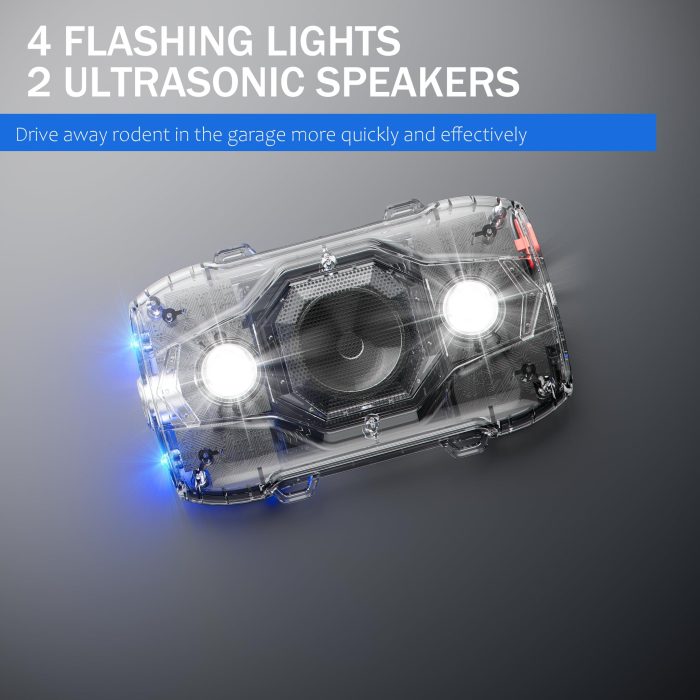 2 Pack Ultrasonic Rodent Repellent for Car Engines, Under Hood Mouse Repellent with Strobe Light Battery Powered - Keep Mice, Rodents, Rats and Squirrels Away from Cars, RVs, Garages, Attics, Indoors - Image 8