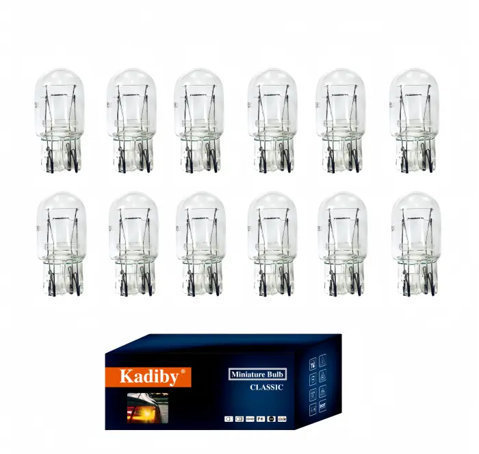 Kadiby 12 Pack 7443 Bulb 7444 T20 W21/5W 7443LL Brake/Tail Light Bulbs/Turn Signal Long Life Daytime Running Lamp(DRL) for RAV4 CR-V Civic Pilot Camry Silverado 4Runner Altima Corolla and others - Image 1