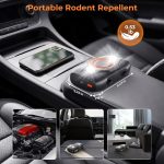 2 Pack Ultrasonic Rodent Repellent for Car Engines, Under Hood Mouse Repellent with Strobe Light Battery Powered - Keep Mice, Rodents, Rats and Squirrels Away from Cars, RVs, Garages, Attics, Indoors - Image 4