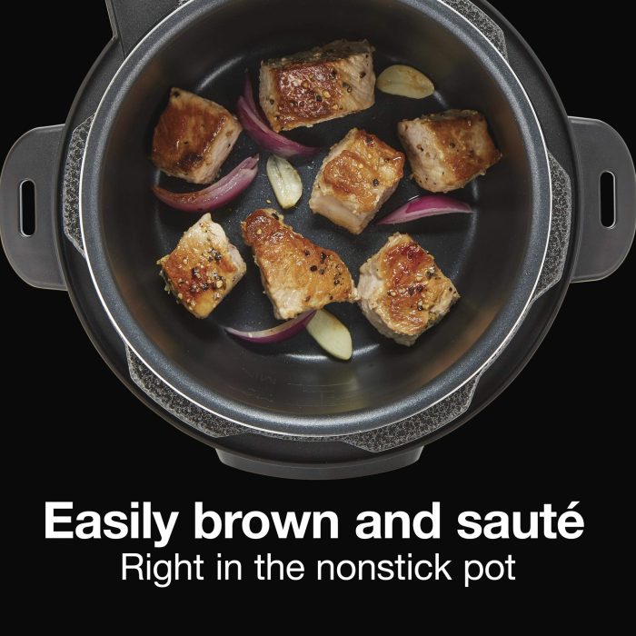 Proctor Silex Proctor-Silex Simplicity 4-in-1 Electric Pressure Cooker, 3 Quart Multi-Function With Slow Cook, Steam, Sauté, Rice, Stainless Steel (34503) - Image 4