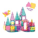 Magna-Tiles Castle DLX 48-Piece Magnetic Construction Set, The Original Magnetic Building Brand - Image 4