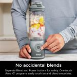 Ninja Blast Max, Portable Blender + Twist & Go, Personal Smoothie, Blend, Ice Crush, 3 Programs, Cordless, 22 oz removable Vessel, Dishwasher Safe, Leakproof, Silver, BC251SL - Image 8