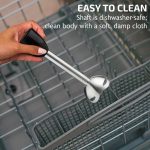 OVENTE Immersion Hand Blender, 300W Electric Handheld Portable Stick Mixer with 2 Mixing Speed and Stainless Steel Blades for Effortless Blending Smoothies, Shakes, Puree or Baby Food, Black HS560B - Image 7