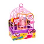 Little Live Pets My Really Real Talking Bird Toy & Cage - Rosie, Interactive Voice Repeating Toy, 20+ Sounds & Reactions, Talking Toys for Kids 5-7