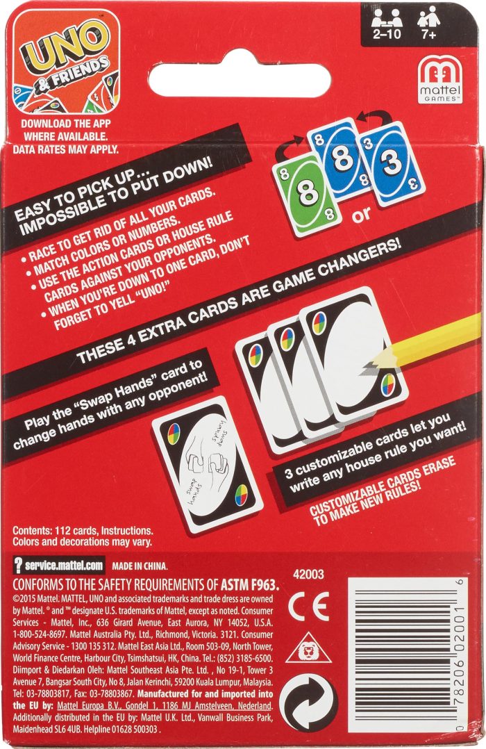 Mattel Games UNO Card Game in Travel & Storage Tin for Kid, Adult & Family Nights & Parties, Color Blind Accessible & Customizable Deck (Amazon Exclusive) - Image 4