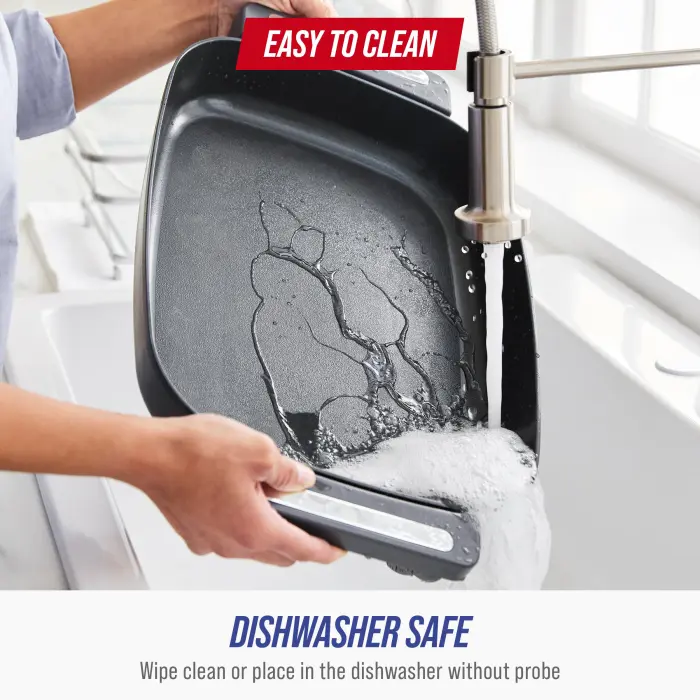 Blue Diamond 7QT 5-in-1 Extra Large Electric Skillet, Healthy Ceramic Nonstick Interior, Non-Toxic PFAS-Free, Temperature Control, Stay Cool Handles, Easy Clean, Graphite - Image 3