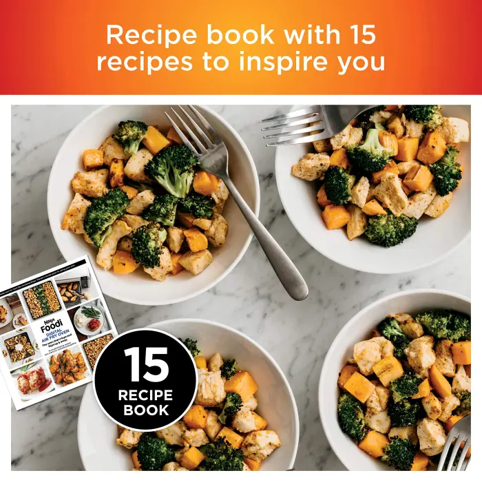 Ninja Digital Air Fry Countertop Oven, 8-in-1 Functionality, 1800W, Flip-Up Design, XL Capacity, Air Fry Basket, Wire Rack & Crumb Tray, Silver, SP101 - Image 10