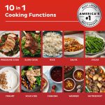 Instant Pot Pro Plus Wi-Fi Smart 10-in-1, Pressure Cooker, Slow Cooker, Rice Cooker, Steamer, Sauté Pan, Yogurt Maker, Warmer, Canning Pot, Sous Vide, Includes App with Over 800 Recipes, 6 Quart - Image 7