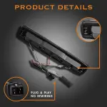 Cxdar Third 3rd Brake Light, LED High Mount Stop Light for 1999-2007 Chevy Silverado GMC Sierra 1500 2500 3500 HD Classic, Rear Center Cab Roof Tail Cargo Lamp, Smoke Lens - Image 7