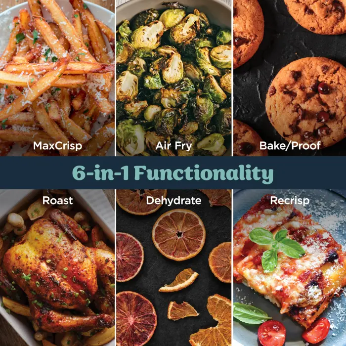 Ninja Crispi Pro 6-in-1 Glass Air Fryer | 6qt & 2.5qt Glass Containers with Storage Lids | Non-Toxic | Meal Prep, Microwave, Freezer & Dishwasher Safe | Air Fry, Bake & More | Cyberspace | AS101CY - Image 9