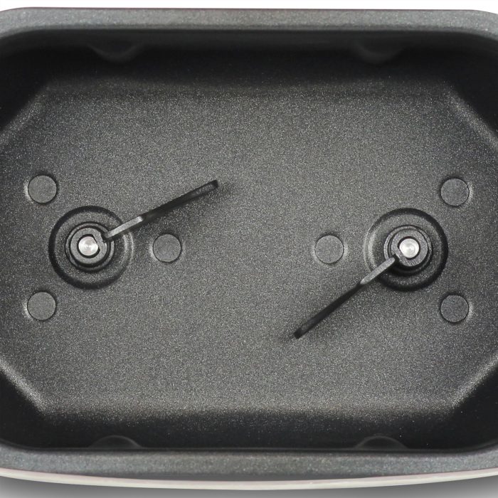 West Bend Hi-Rise Bread Maker Machine Programmable 12 Programs Including Gluten Free & 3 Loaf Sizes and Crust Colors with Traditionally-Shaped Horizontal Bread Pan with Dual Knead Blades, 3-Lb, Gray - Image 4