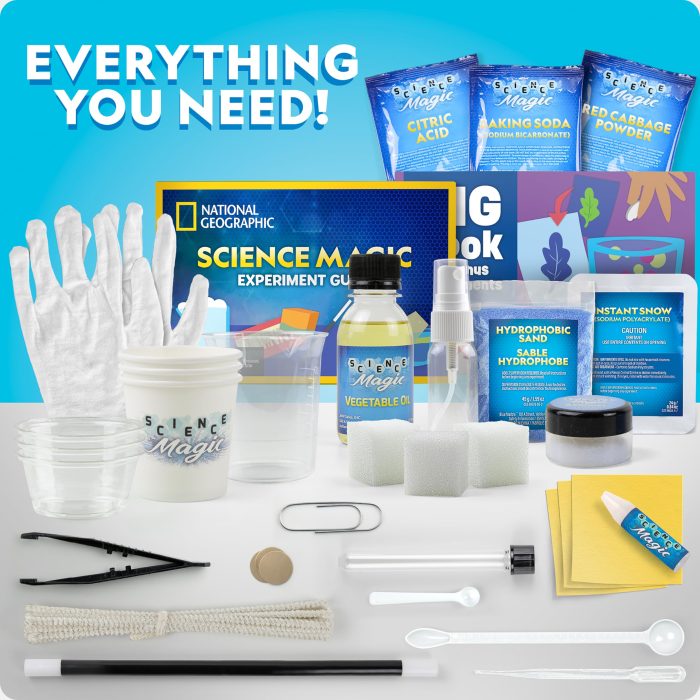 NATIONAL GEOGRAPHIC Science Magic Kit – Science Kit for Kids with 100+ Unique Experiments and Magic Tricks, Chemistry Set and STEM Project, A Great Gift for Boys and Girls (Amazon Exclusive) - Image 5