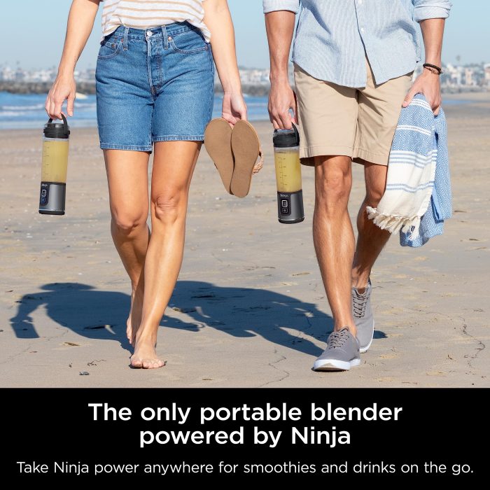 Ninja BC151BK Blast Portable Blender, Cordless, 18oz. Vessel, Personal Blender-for Shakes & Smoothies, BPA Free, Leakproof-Lid & Sip Spout, USB-C Rechargeable, Dishwasher Safe Parts, Black - Image 14